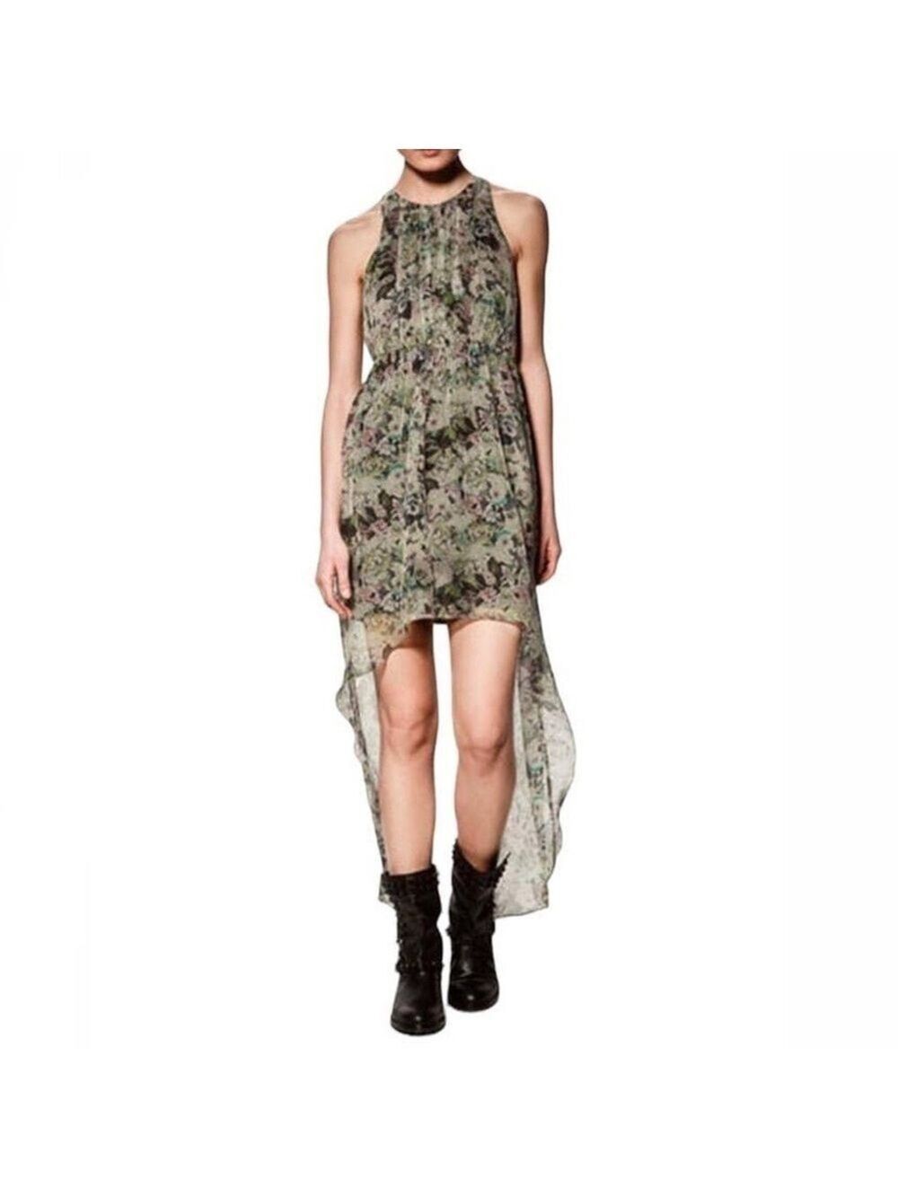 Zara Floral High Low Dress - Size M